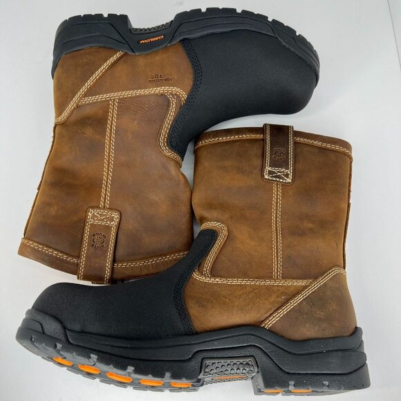 Carolina Mens CA4582 Brown Ranch Metguard Composite Toe Size 10 Work Boots - Picture 7 of 9